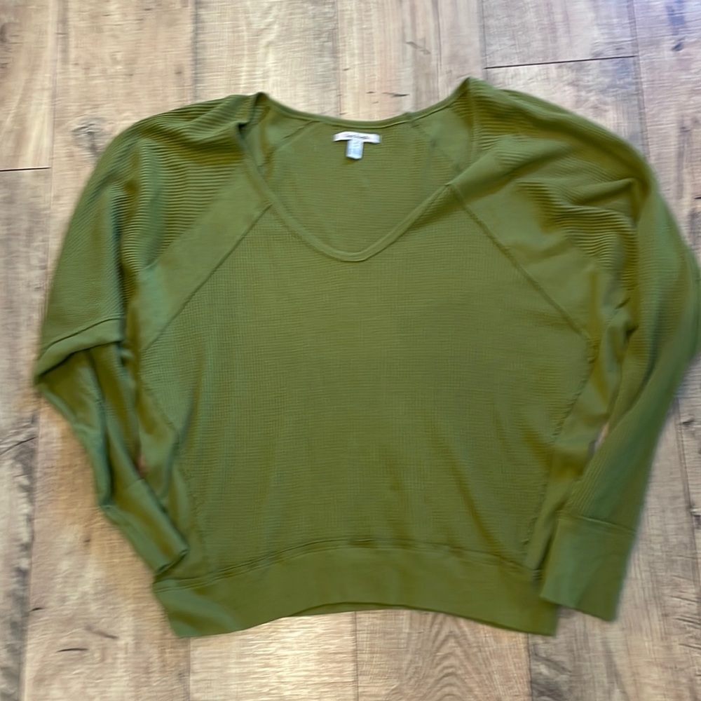 Free People Santa Clara thermal - size medium- green color